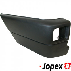 Bumper corner with hole for fog lamp, rear, left
