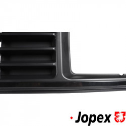 Radiator grille for square headlamps, black