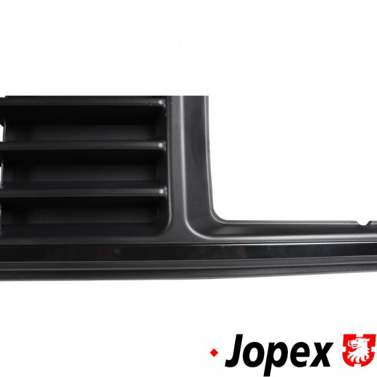 Radiator grille for square headlamps, black