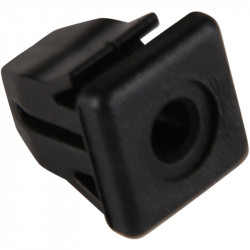 Expansion nut, black nylon, for rear side grille