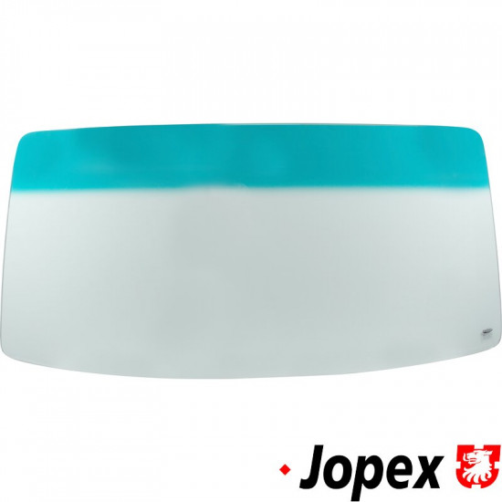 Windshield, green/green. With E-mark