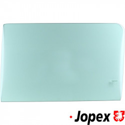 Door window, green, E-marked, left