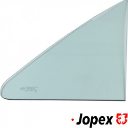 1/4 light window, fixed, green, E-marked, left