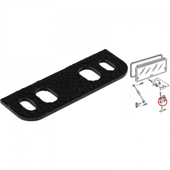 Underlay for hook, hinged window