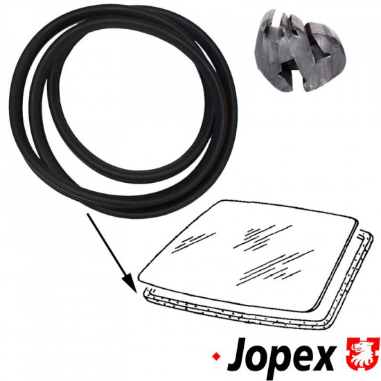 Seal for windscreen with moulding grove