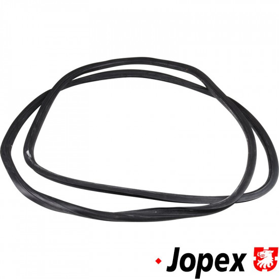 Seal for windscreen with groove for moulding