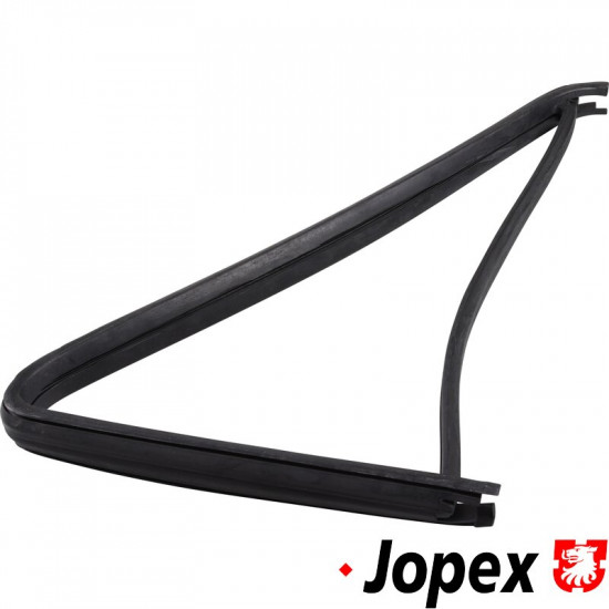 Seal for fixed quarter window glass. For models without moulding