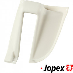 Hinge cover for tailgate, white, left