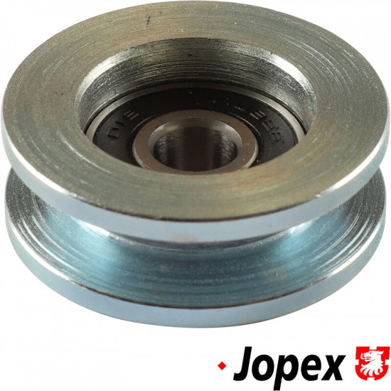 Roller bearing for sliding door hinge, rear