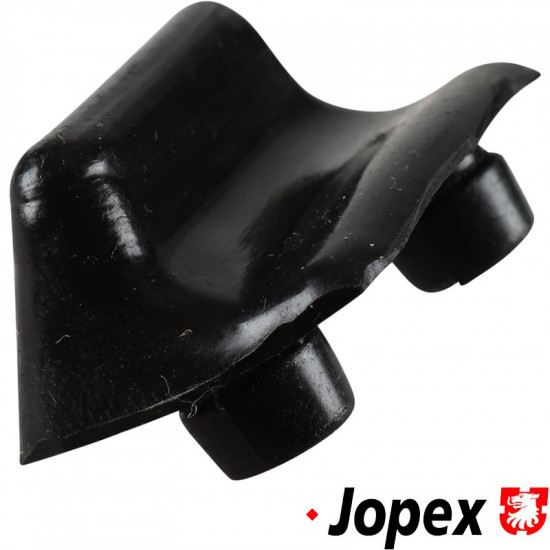 End piece for sliding door handle finger plate, early version