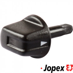 Knob for fresh air fan, black