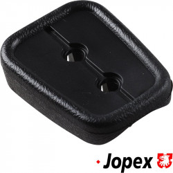 Plastic underlay for grab handle, sliding door, black