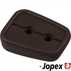 Plastic underlay for grab handle, sliding door, brown