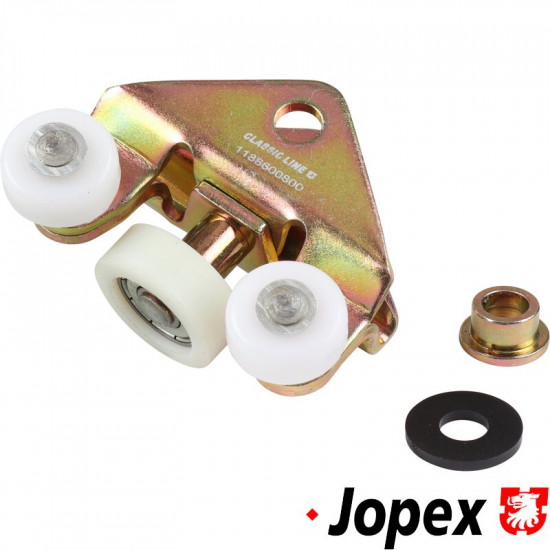 Roller guide for sliding door, lower, left/right