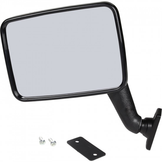 Door mirror, with E-mark, black, right, Hagus, Germany