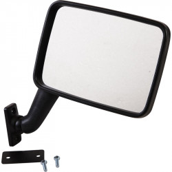 Door mirror, with E-mark, convex, black, left, Hagus, Germany