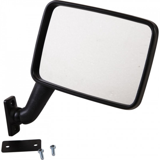 Door mirror, with E-mark, convex, black, left, Hagus, Germany