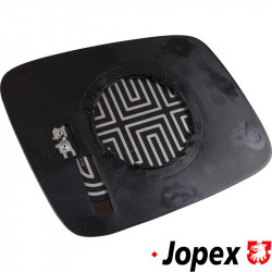 Door mirror glass, elec., heated, flat, left