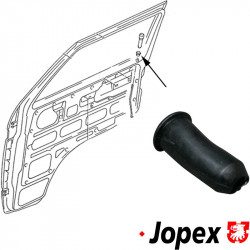 Rubber guide for door lock knob