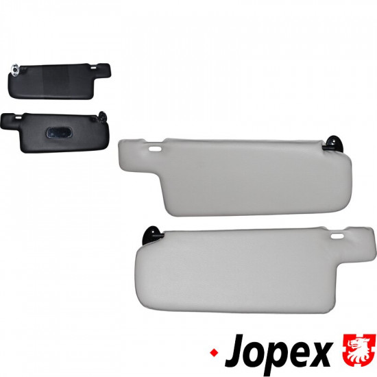 Sun visor set, black/cream, left/right