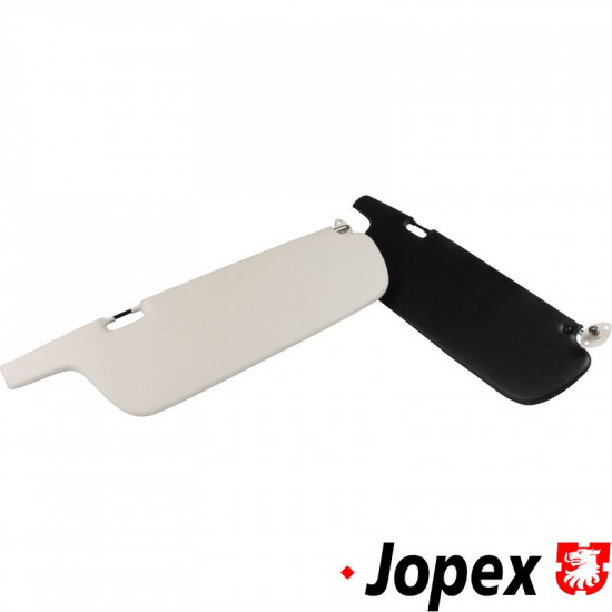 Sun visor set, black/cream, left/right