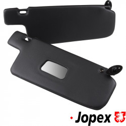 Sun visor set, black, left/right