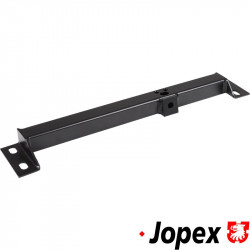 Support tube for seat back rest, right, black