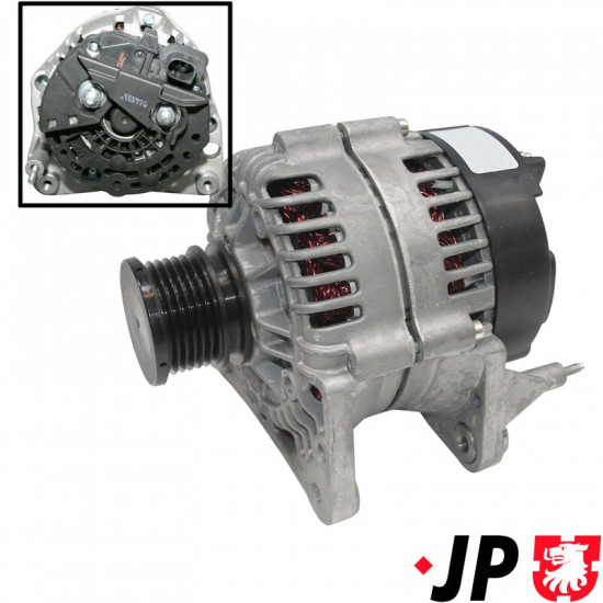 Alternator, 90 Amp, with freewheel pulley