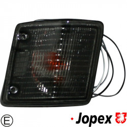 Indicator, front, smoked, with E-mark, right