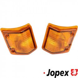 Indicator set, front, orange, with E-mark