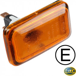 Turn signal light, side, yellow, left/right, E-marked, Hella