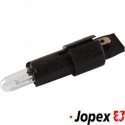 Bulb with socket for fresh air and heater control in dashboard