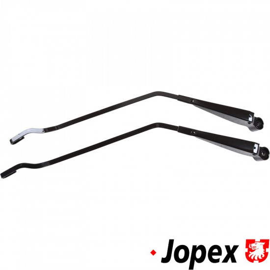 Wiper arm set, front, left/right, black