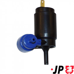 Washer pump for windshield washer, double outlet