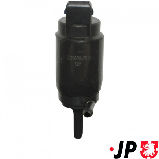 Washer pump for windshield washer, single outlet