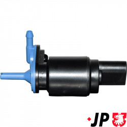 Washer pump for windshield washer, double outlet