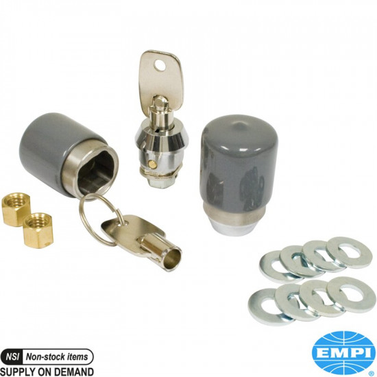 Roof rack lock set, 2 pieces. Fits Empi roof racks 15-2008, 15-2012 and 15-2019