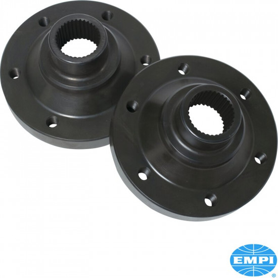 Conversion drive flange set, Type 1 transmission to type 2 joint, 33 splines, 36 mm nose, M8 threads, 2 pieces