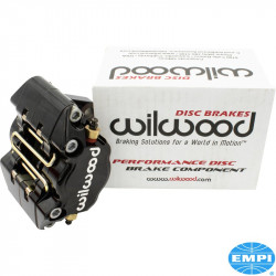 Brake caliper set with brake pads, Willwood, 2 pieces, black. Including bolts and washers