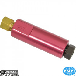 Residual pressure valve, 10 PSI, SAE. Made of aluminium
