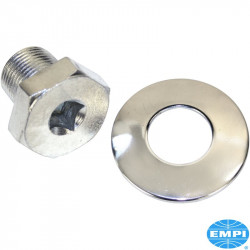 Stock style pulley bolt with broach and washer set
