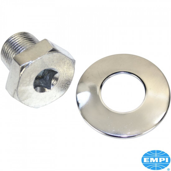 Stock style pulley bolt with broach and washer set
