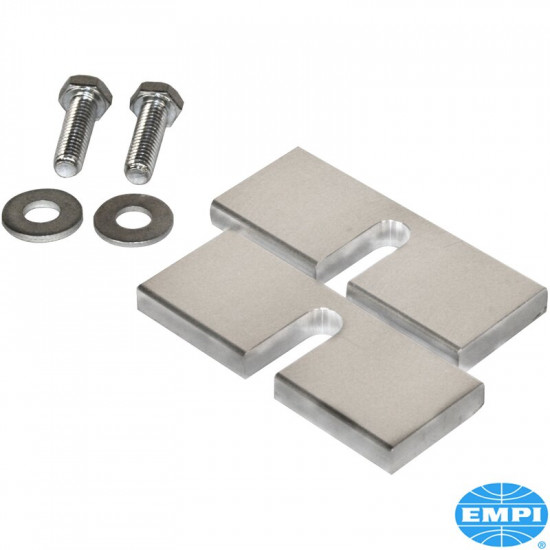 Fan shroud spacer kit, aluminium, 2 pcs. Fill in the gap between the cylinder tins and the bottom of the fan
shroud