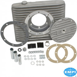Narrow oil sump kit. Cast aluminium. Only 1 3/4" deep. Capacity 0.95 L (1 Qt)
