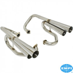 Exhaust, 4 Pipe Stinger, Stainless Steel
