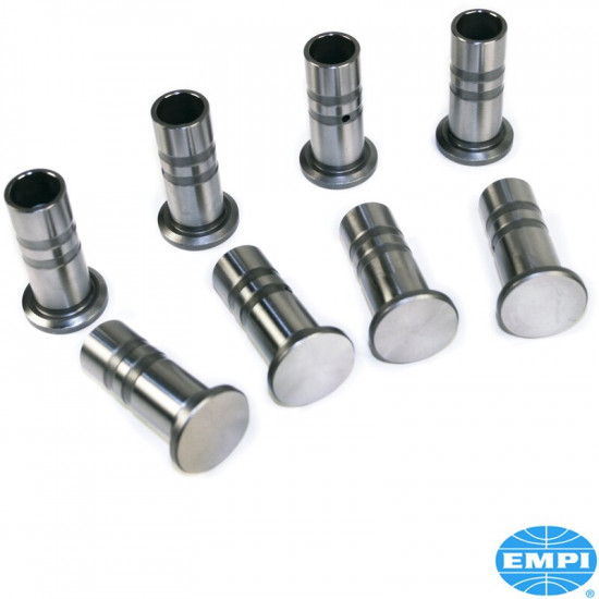 1-piece performance cam lifters without oil hole, lightweight, 28mm, set of 8