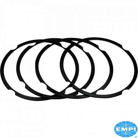 Cylinder shim set, 90.5mm/92mm, 0.50mm. Steel shims allow for adjusting deck height without machining the pistons. Set of 4