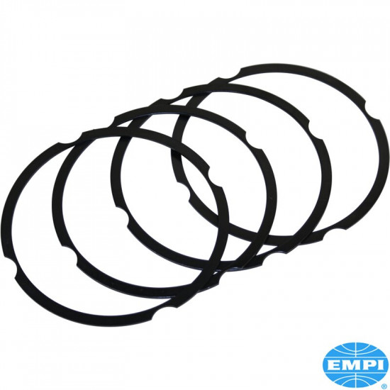 Cylinder shim set, 94mm, 0.25mm. Steel shims allow for adjusting deck height without machining the pistons. Set of 4
