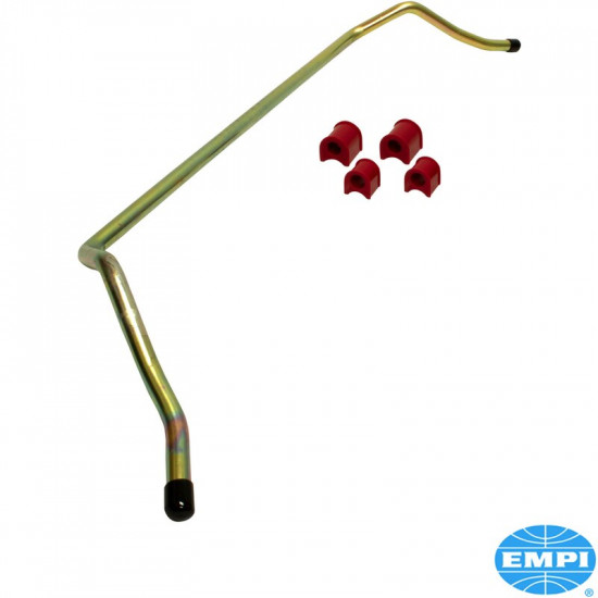 Stabilizer bar, front, for link pin, narrowed. Made from heavy 3/4" steel, zinc plated. Including urethane bushings