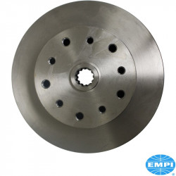 Brake disc, rear, 277x9.5 mm, 5x130 Porsche or 5x4.75" Chevy, double drilled, for swing axle or I.R.S.